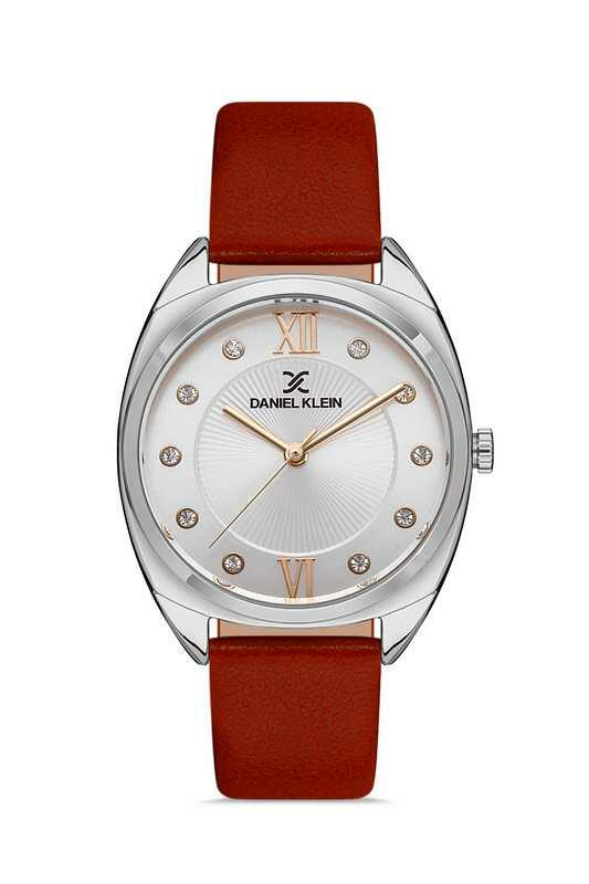DANIEL KLEIN Leather Red Women's Watch image 0