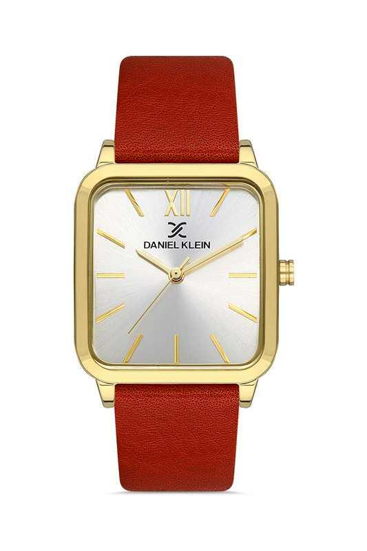 DANIEL KLEIN Leather Red Women's Watch image 0