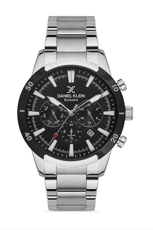DANIEL KLEIN Steel Chrono Silver Men Watch image 0