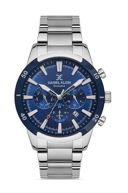 DANIEL KLEIN Steel Chrono Silver Men Watch image 0
