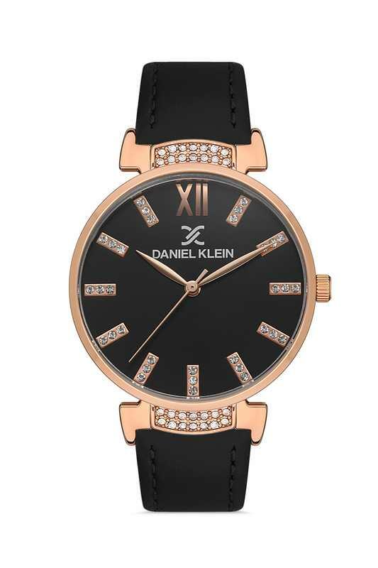 DANIEL KLEIN Leather Black Women Watch image 0