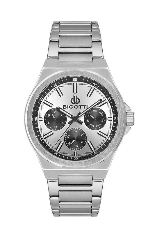 BIGOTTI Steel Chrono Silver Men's Watch image 0