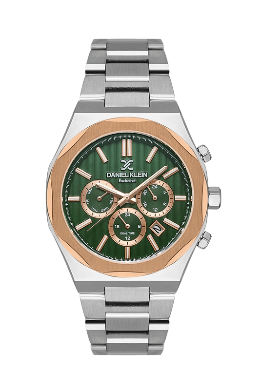 DANIEL KLEIN Steel Chrono Silver Men's Watch image 0