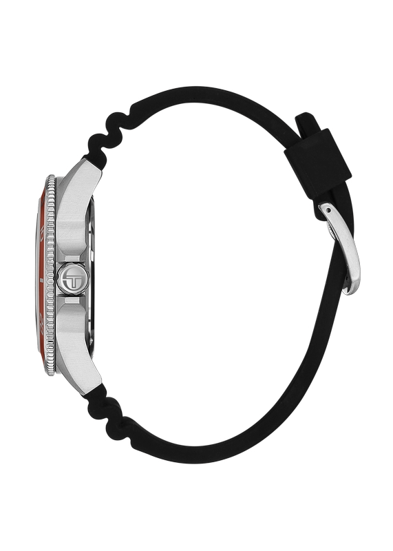 SERGIO TACCHINI Rubber Black Men's Watch image 1