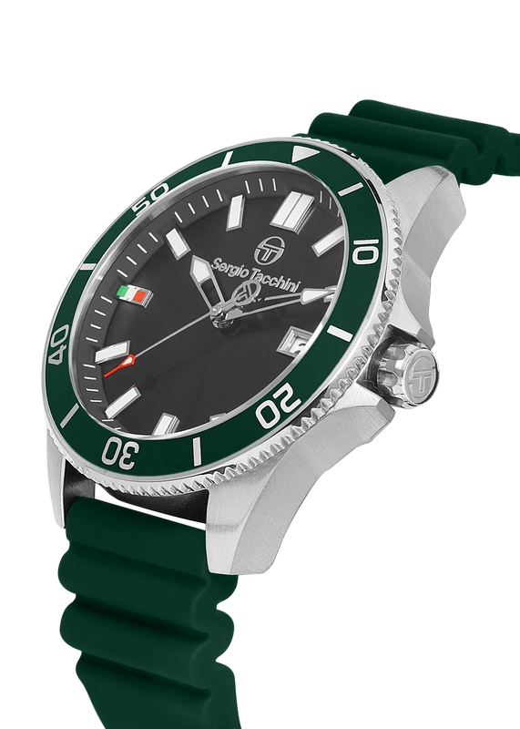 SERGIO TACCHINI Rubber Green Men's Watch image 2