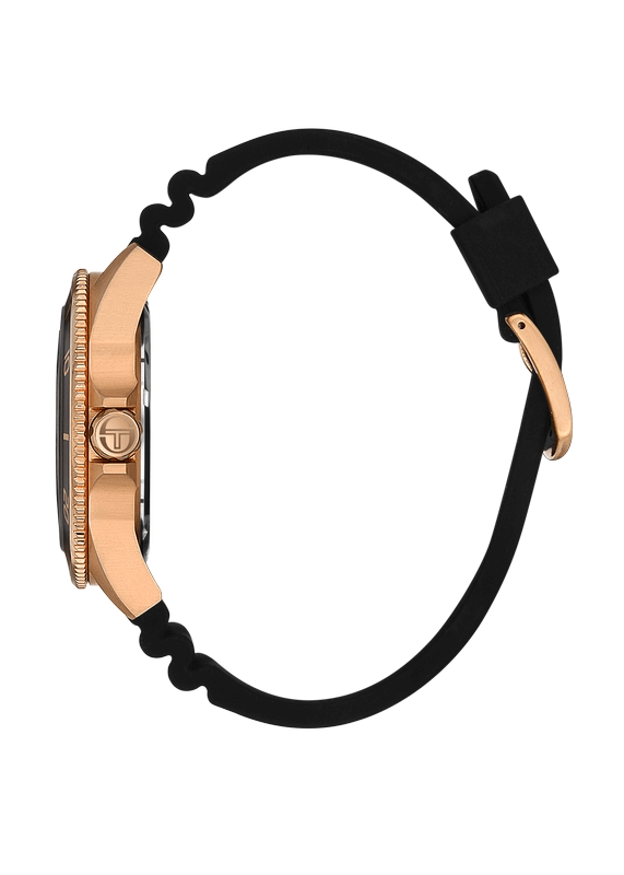 SERGIO TACCHINI Rubber Black Men's Watch image 1