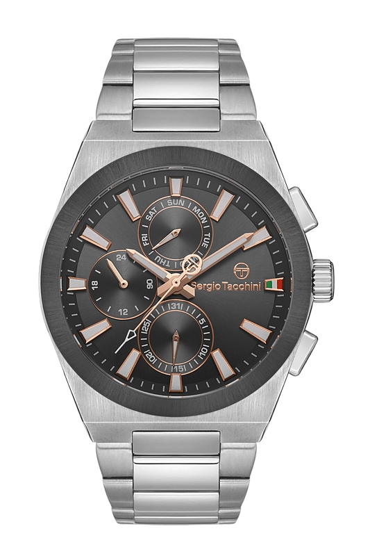 SERGIO TACCHINI Steel Chrono Silver Men's Watch image 0