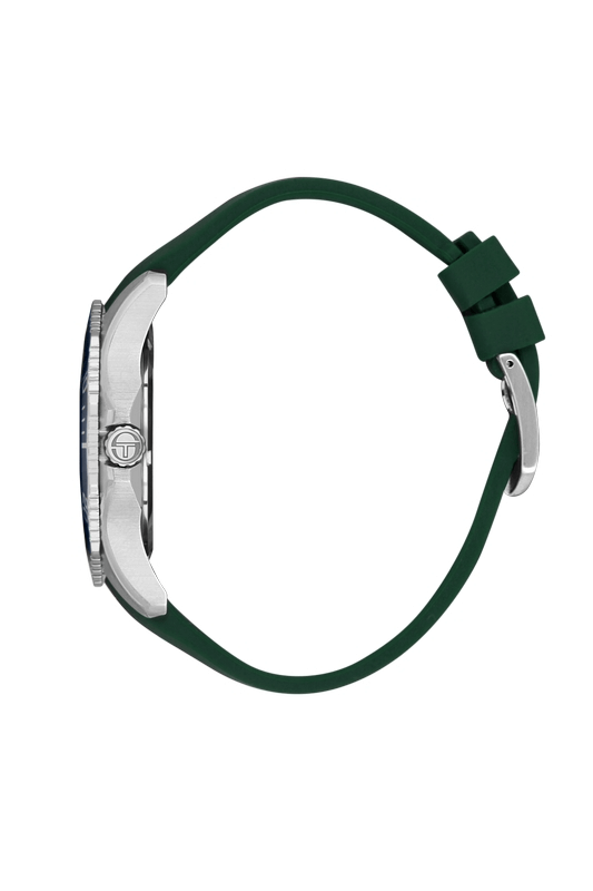 SERGIO TACCHINI Rubber Green Men's Watch image 1