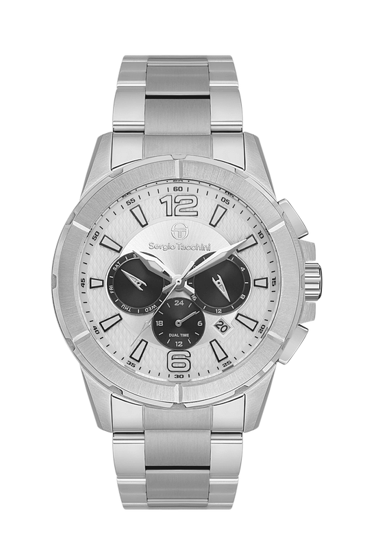 SERGIO TACCHINI Steel Chrono Silver Men's Watch image 0