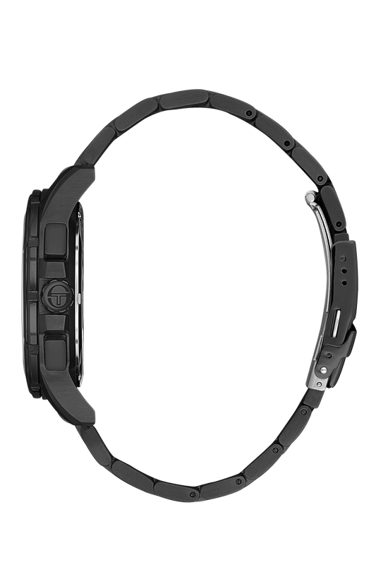 SERGIO TACCHINI Steel Chrono Black Men's Watch image 1