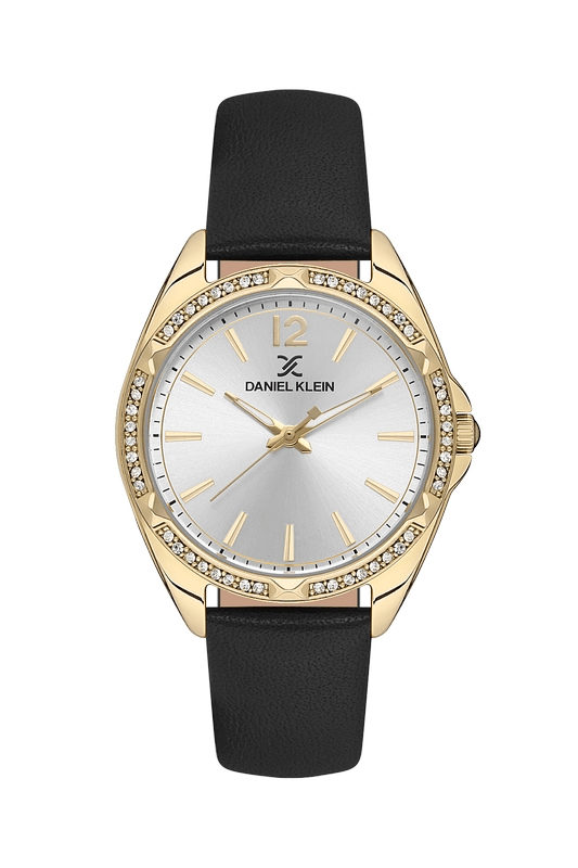 DANIEL KLEIN Leather Black Women's Watch image 0