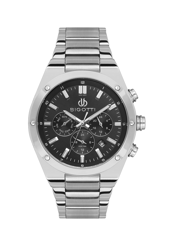 BIGOTTI Steel Chrono Silver Men's Watch image 0