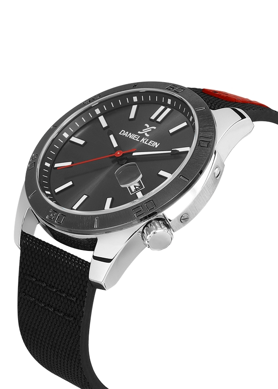 DANIEL KLEIN Leather Black Men's Watch image 2