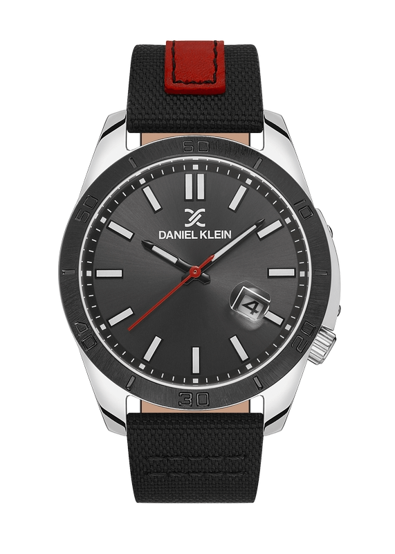 DANIEL KLEIN Leather Black Men's Watch image 0