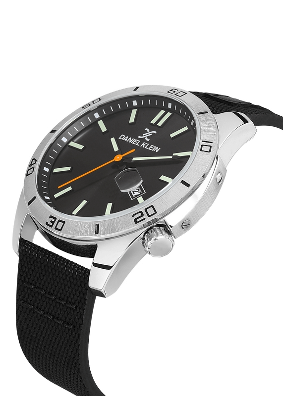 DANIEL KLEIN Leather Black Men's Watch image 2