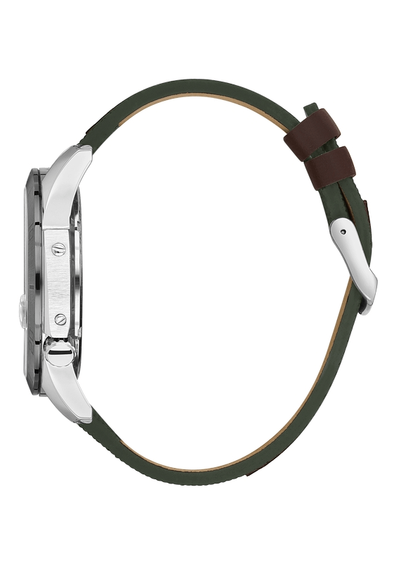 DANIEL KLEIN Leather Green Men's Watch image 1