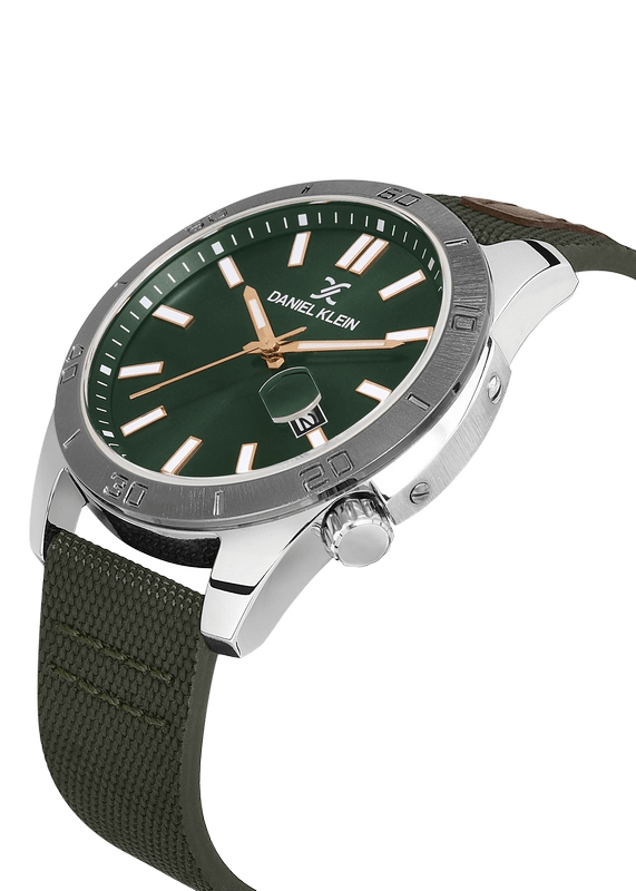 DANIEL KLEIN Leather Green Men's Watch image 2