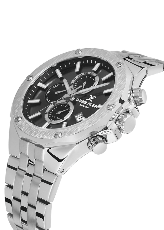DANIEL KLEIN Steel Chrono Silver Men's Watch image 2