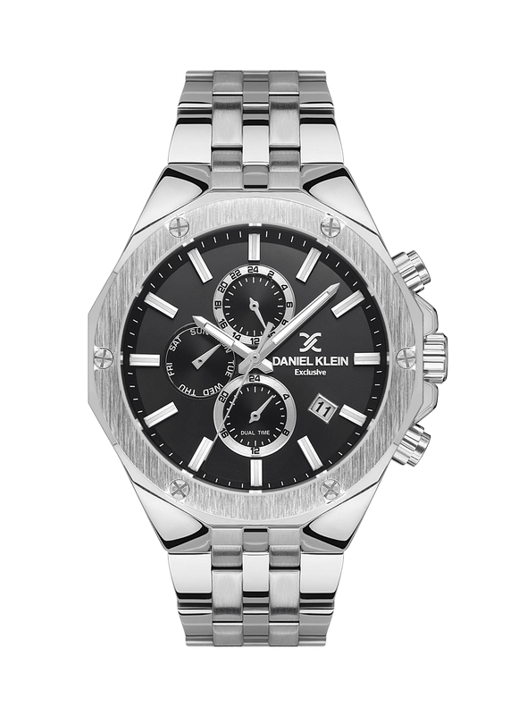 DANIEL KLEIN Steel Chrono Silver Men's Watch image 0