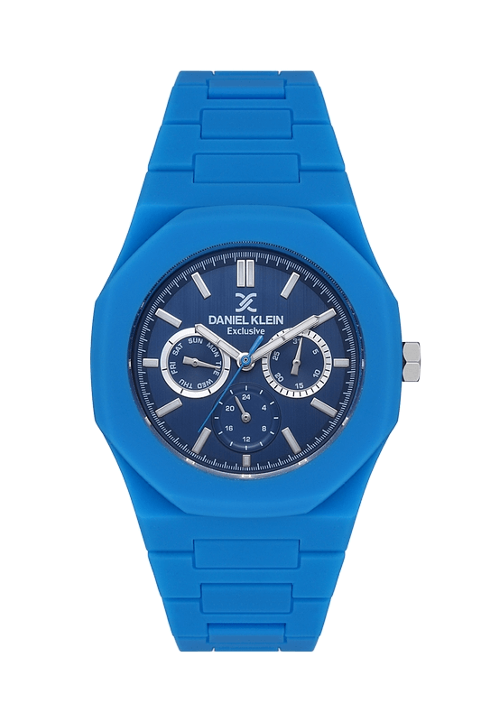 DANIEL KLEIN Steel Chrono Blue Men's Watch image 0
