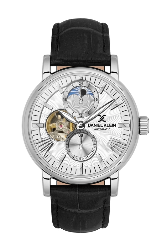 DANIEL KLEIN Leather Black Men's Watch image 0