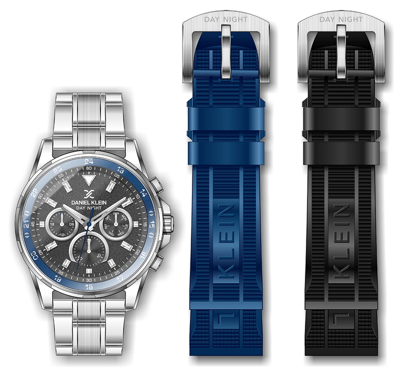 DANIEL KLEIN Steel Chrono Multi-Color Men's Watch image 0