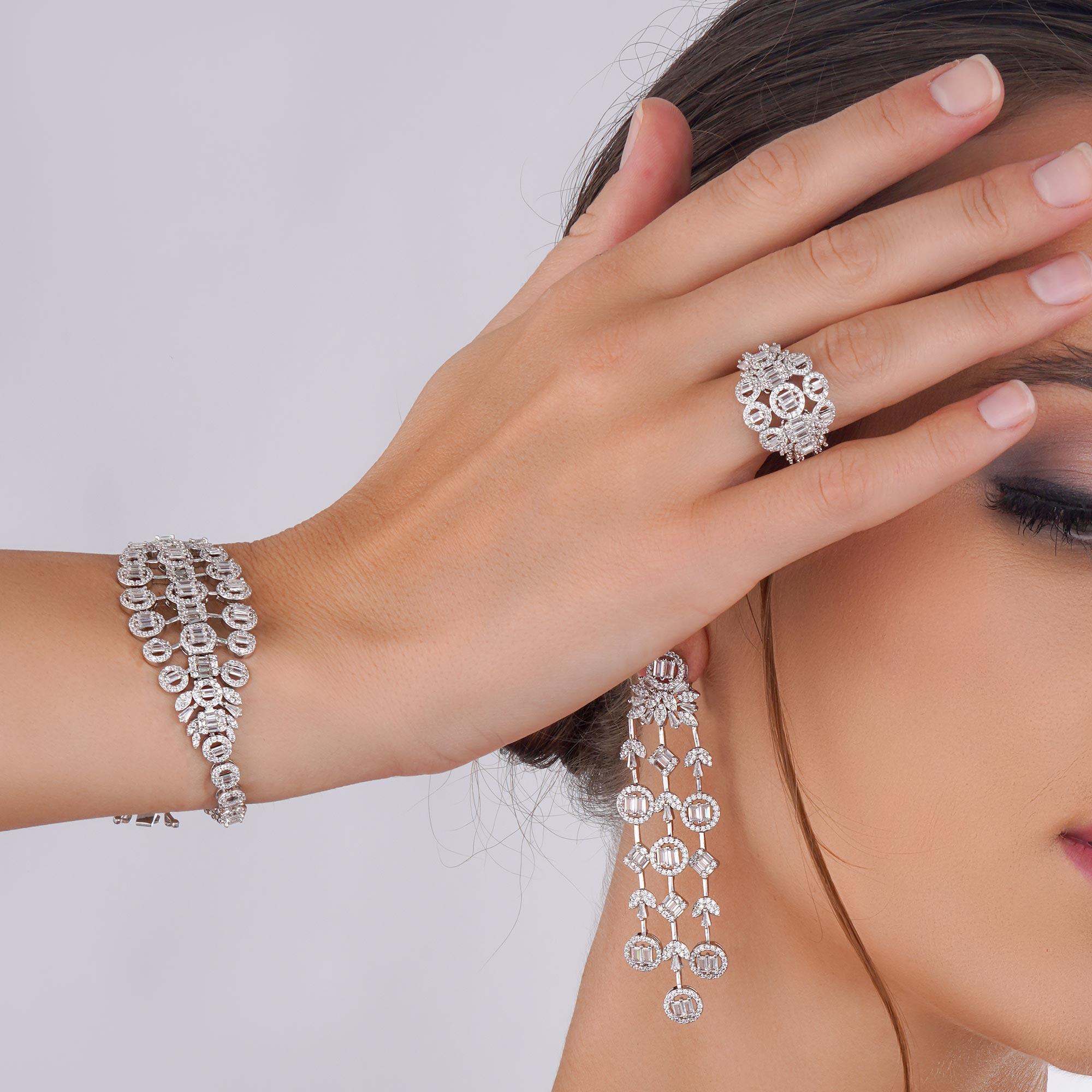 طـــقم - فضي ابيض - 0 image 2