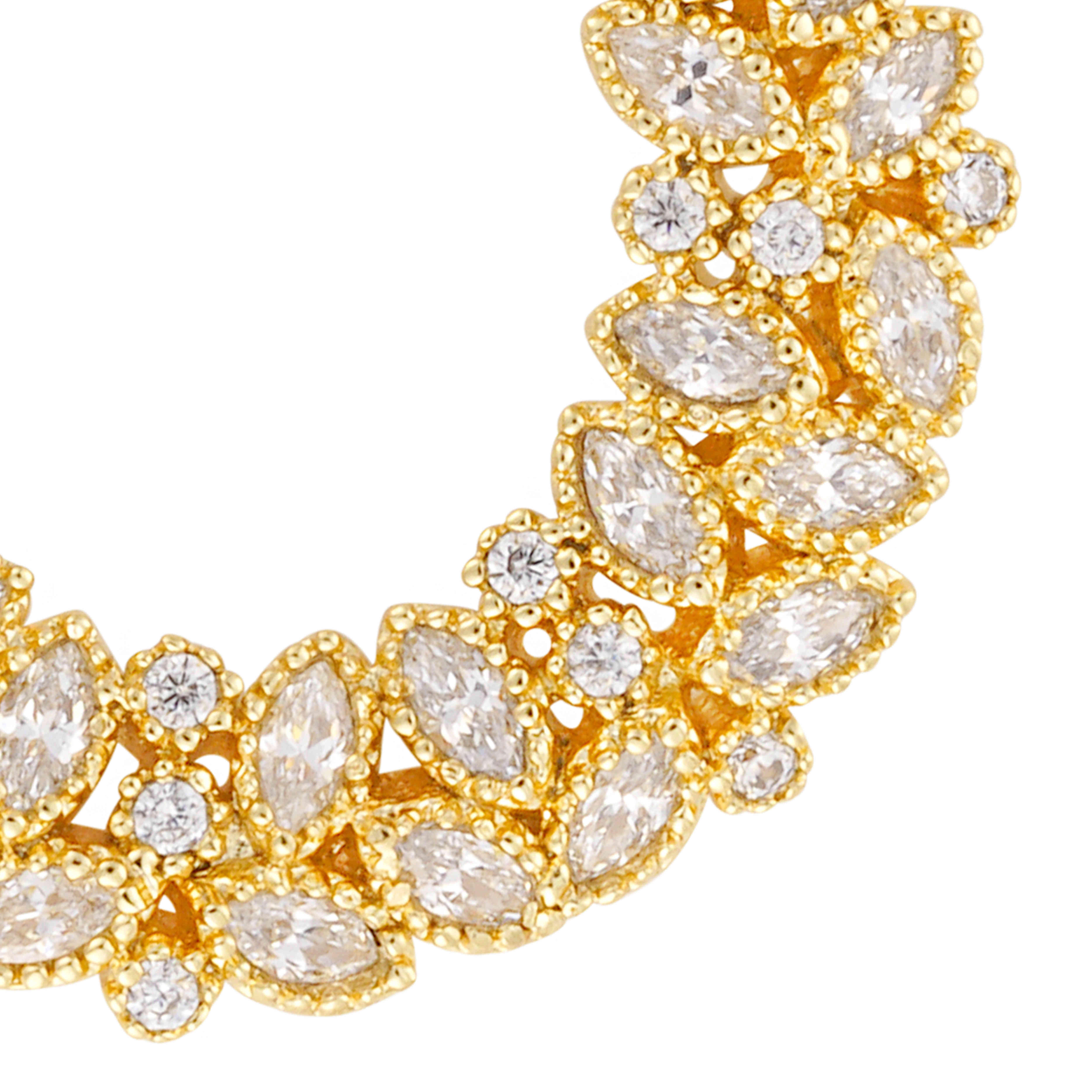 حلق - ذهبي ابيض - 0 image 1