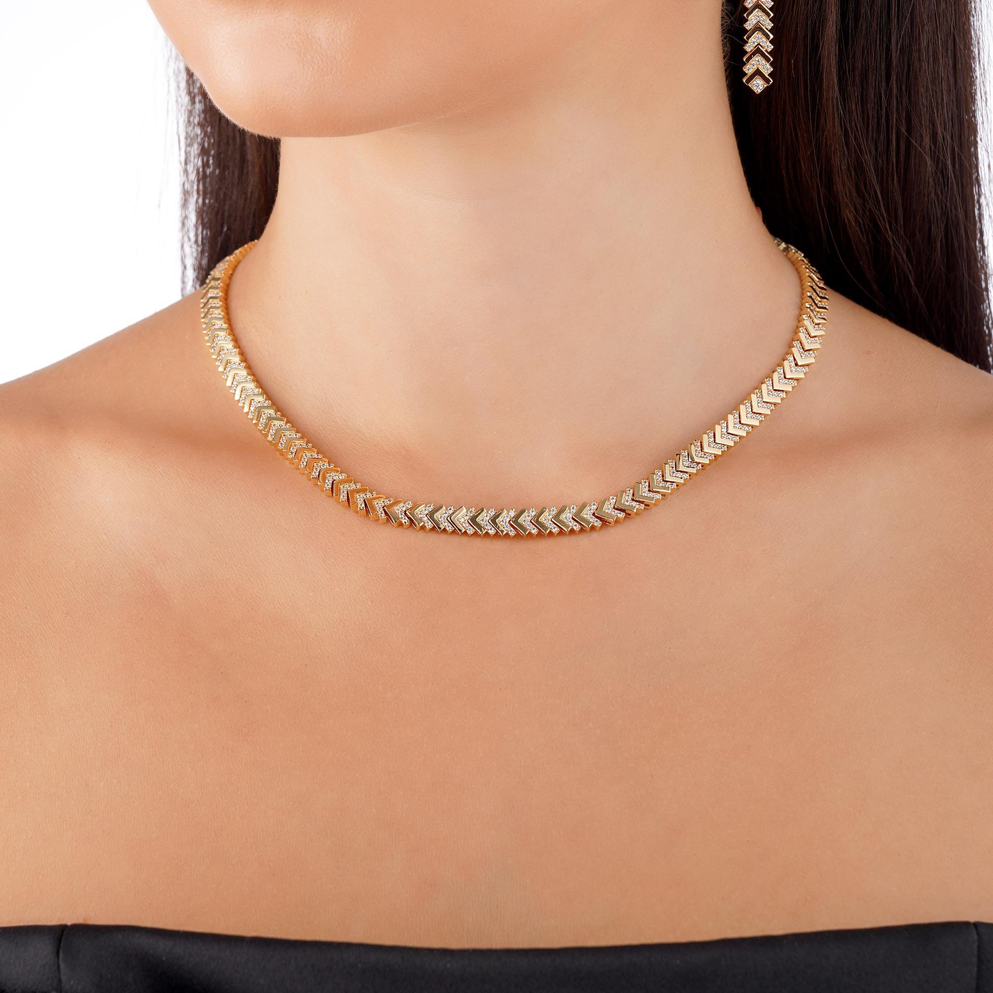 عقد - ذهبي ابيض - 0 image 0