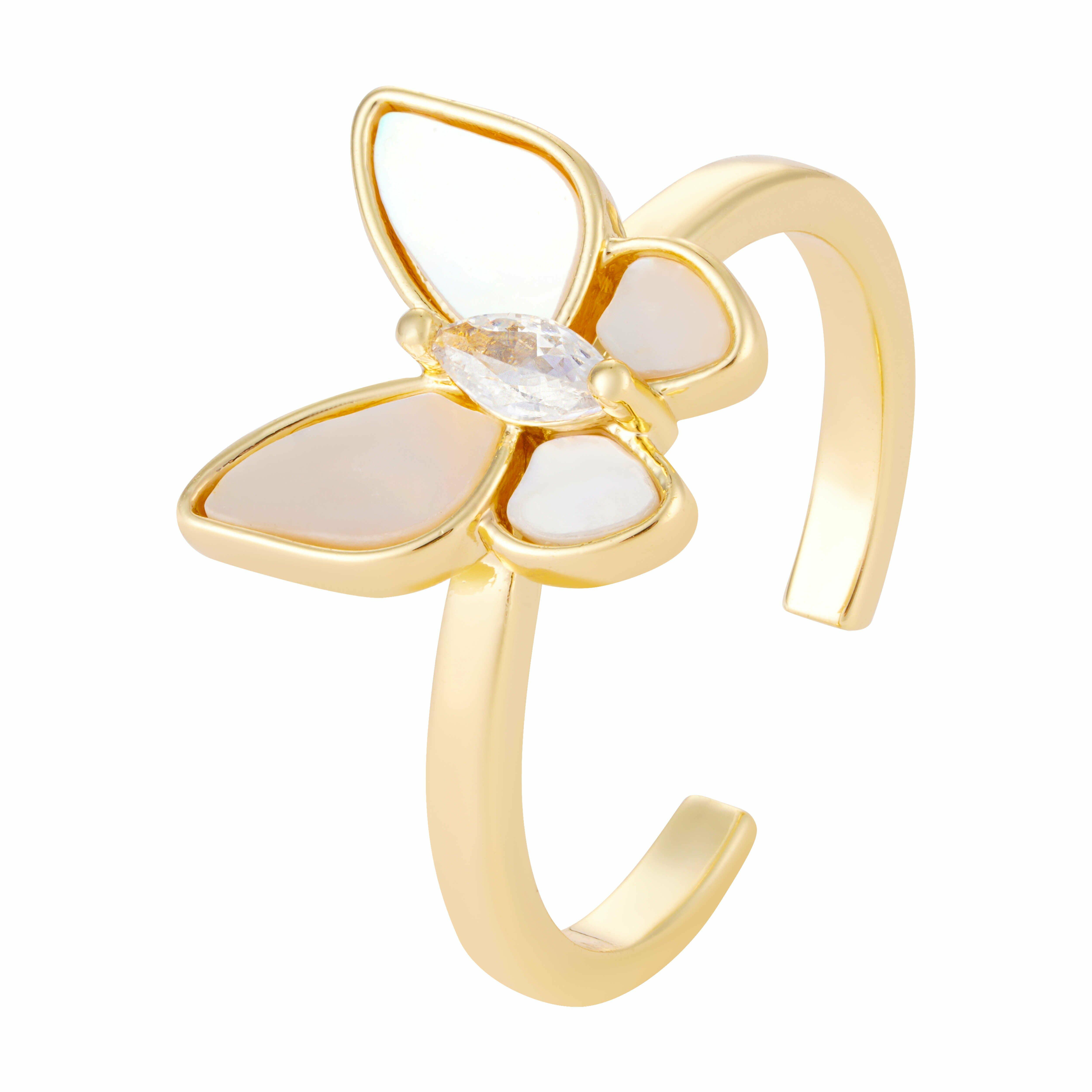 طقم فراشات مزين بالسيراميك الأبيض image 9