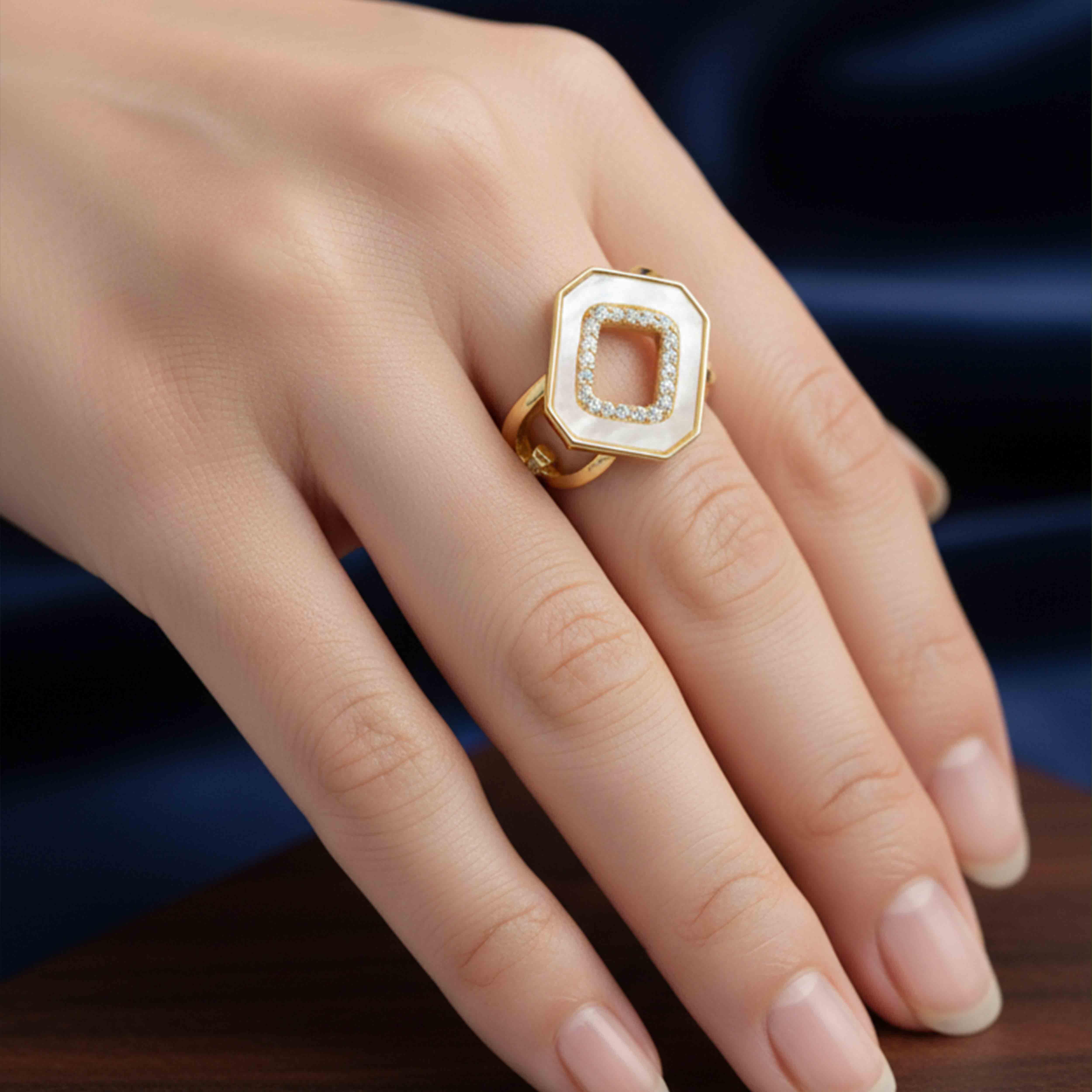 خاتم - اوف وايت ذهبي - 0 image 0