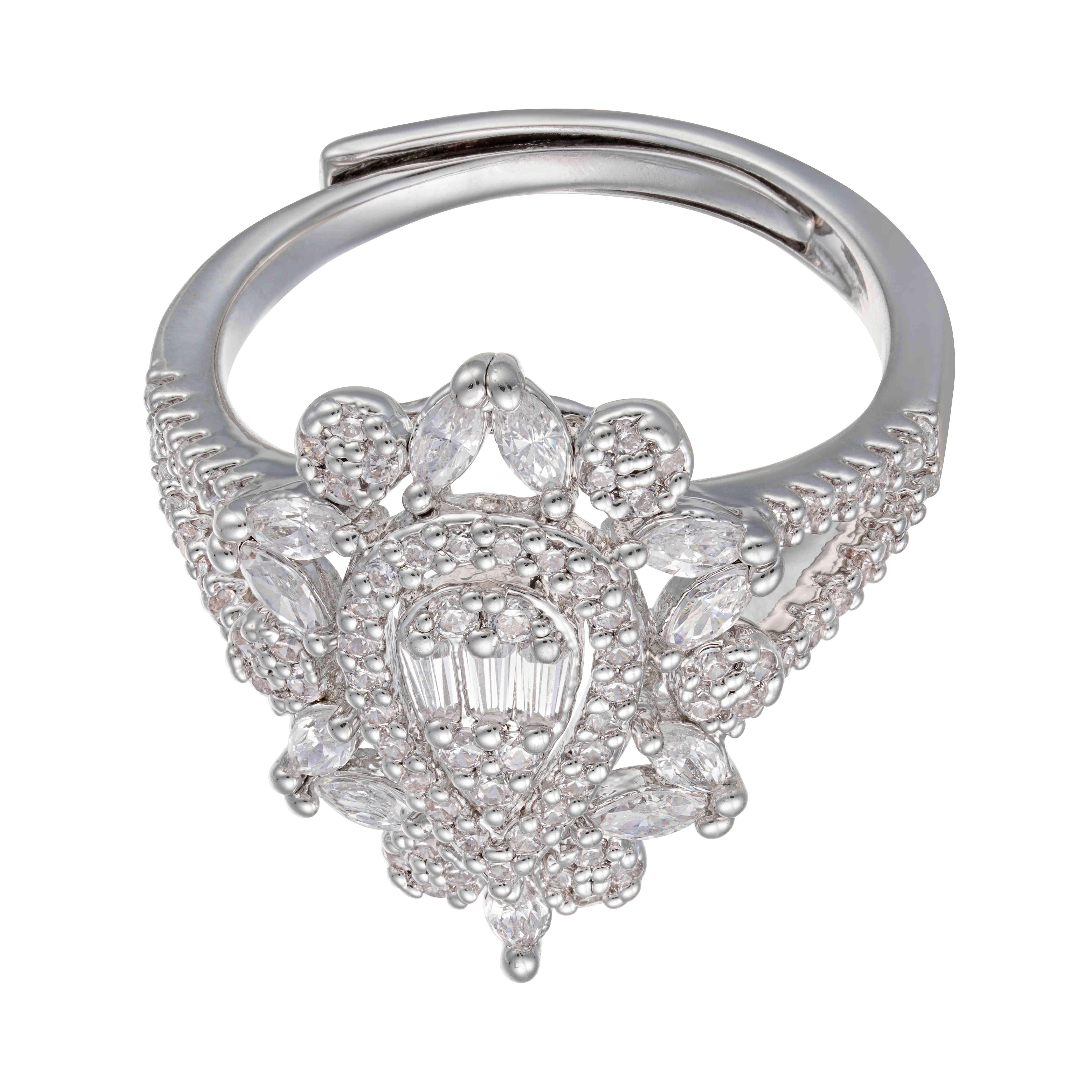 خاتم - فضي ابيض - 0 image 2