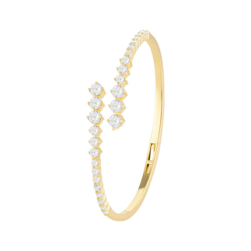 Gold Toned Round Bangle image 0
