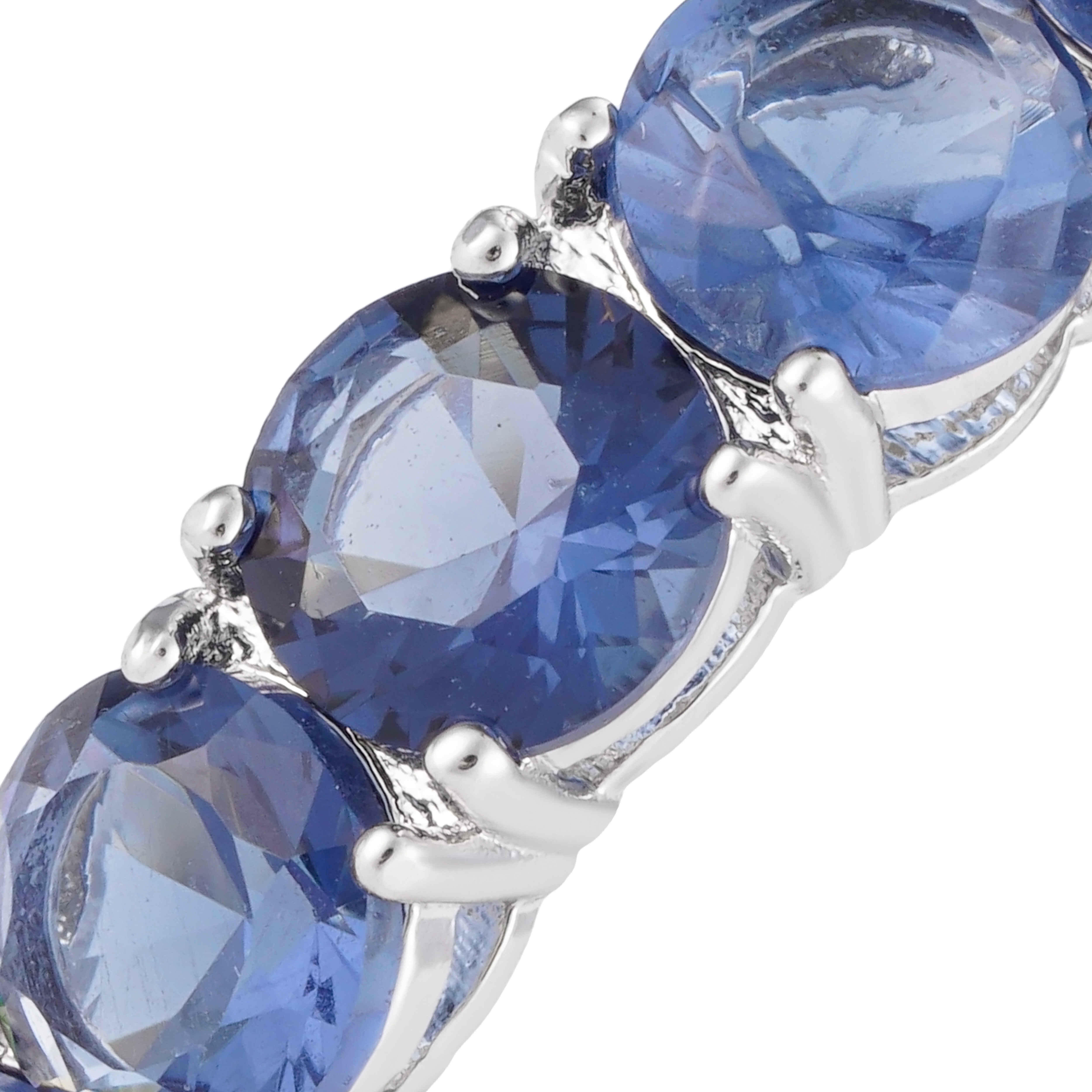 حلق - Silver Dark Blue - 0 image 1