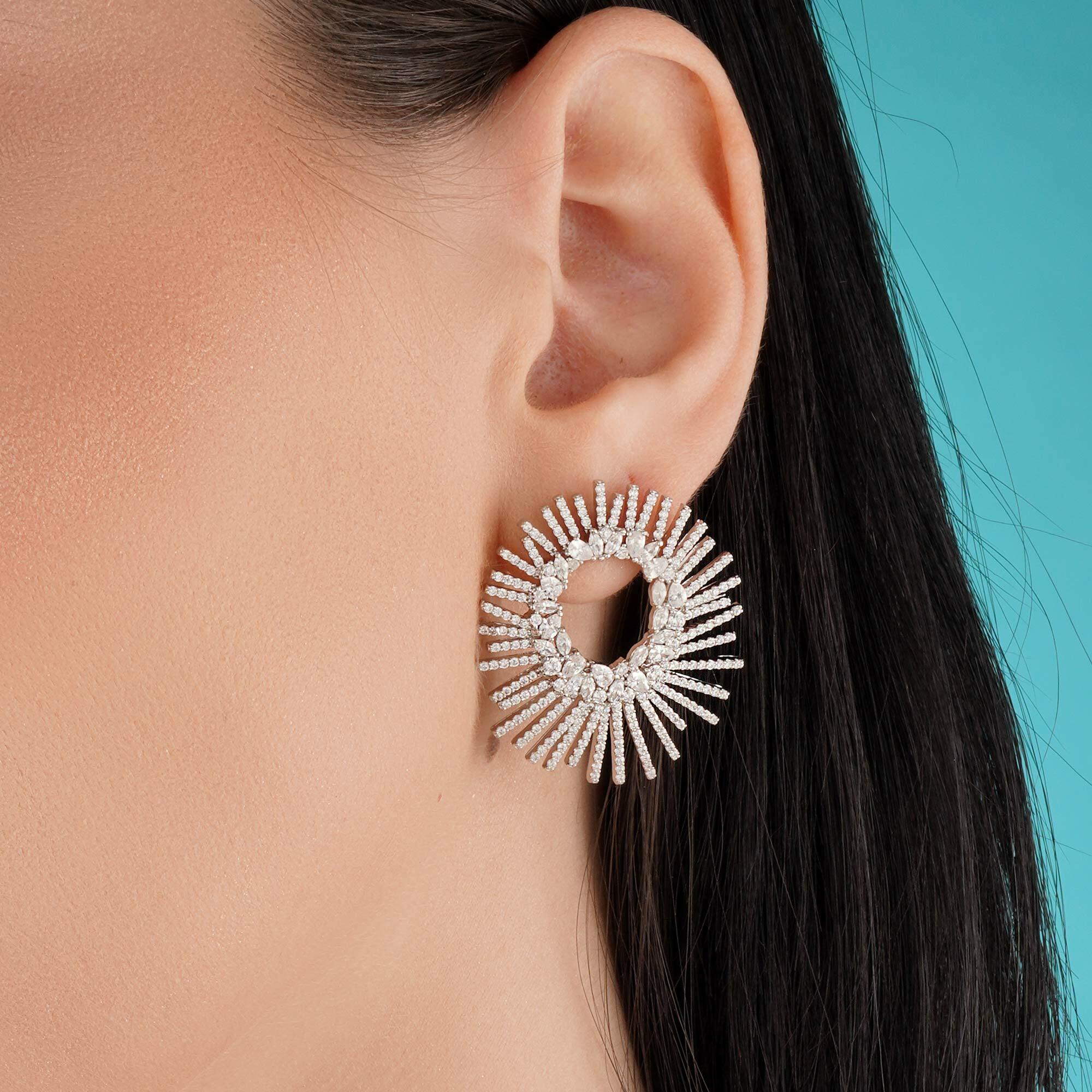 Earrings - Silver White - 0 image 0