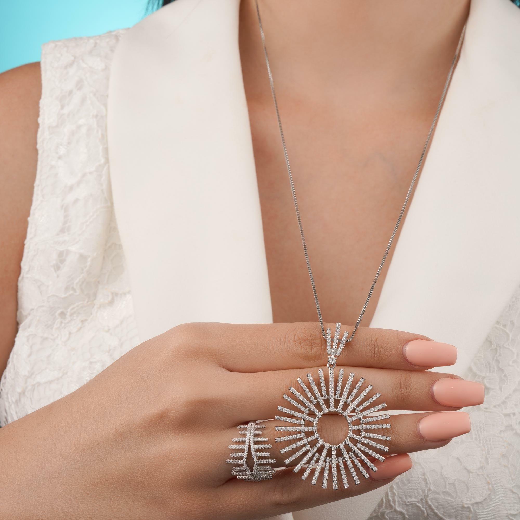 Necklace - Silver White - 0 image 0