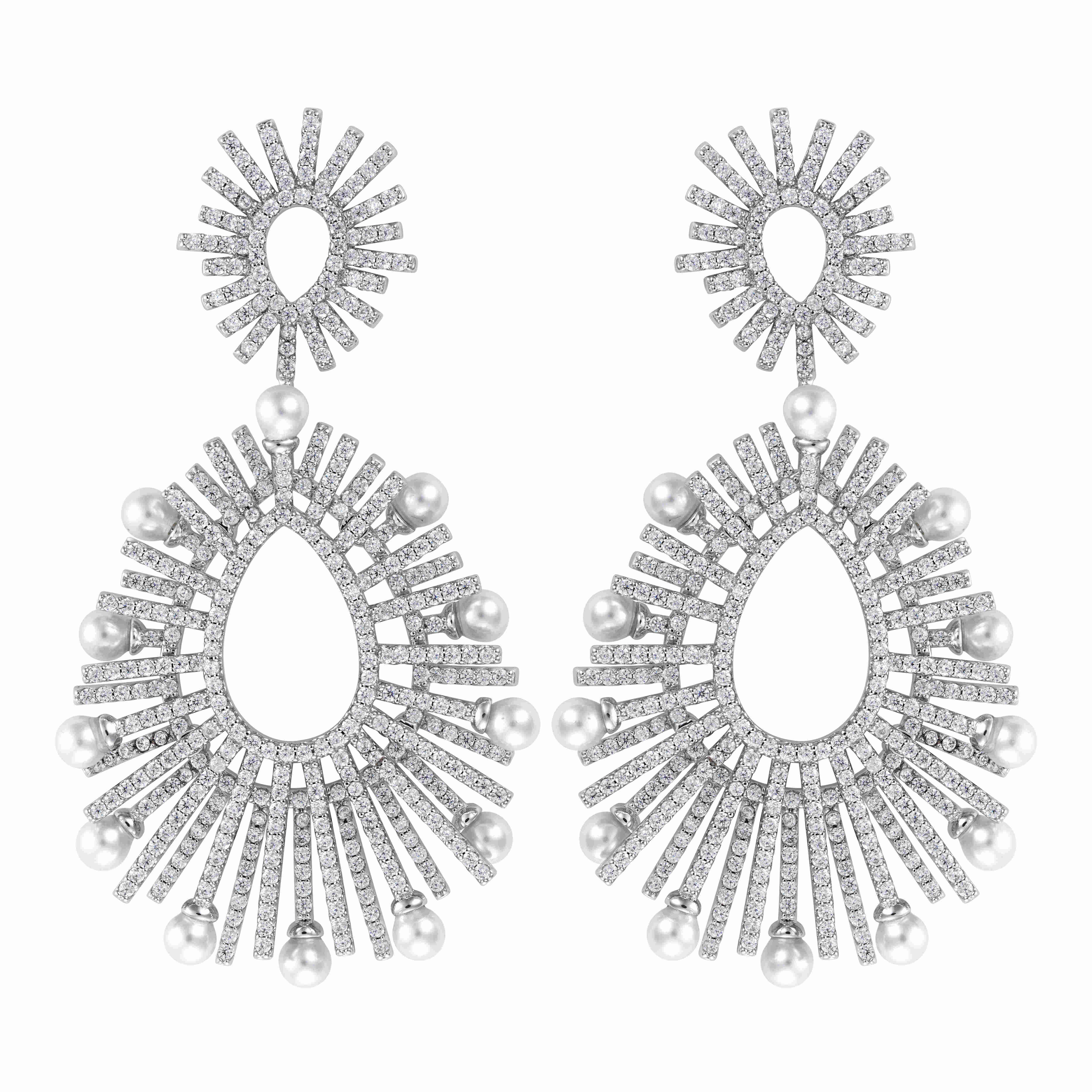 Earrings - Silver White - 0 image 0