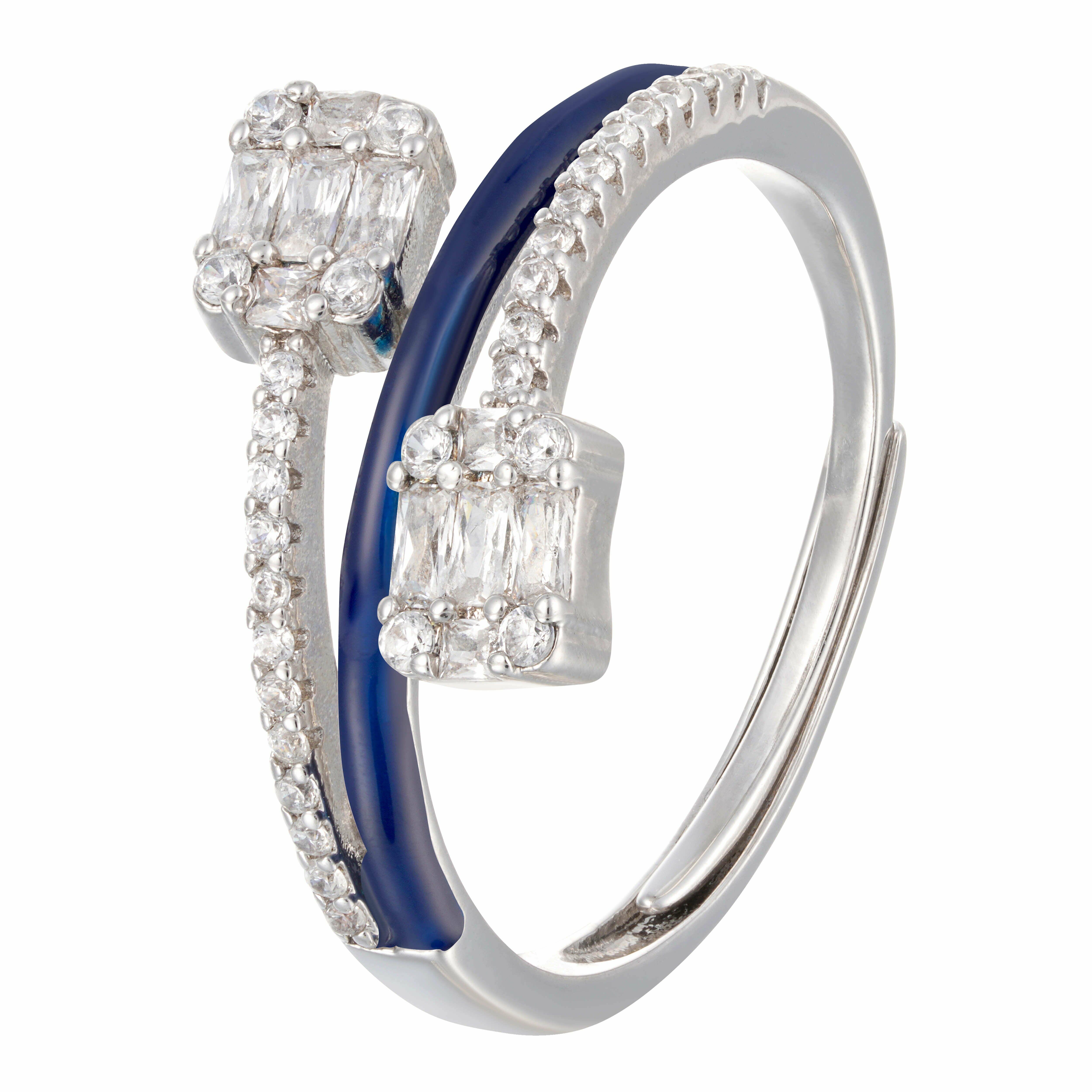 طقم أ - Silver Dark Blue - 0 image 3