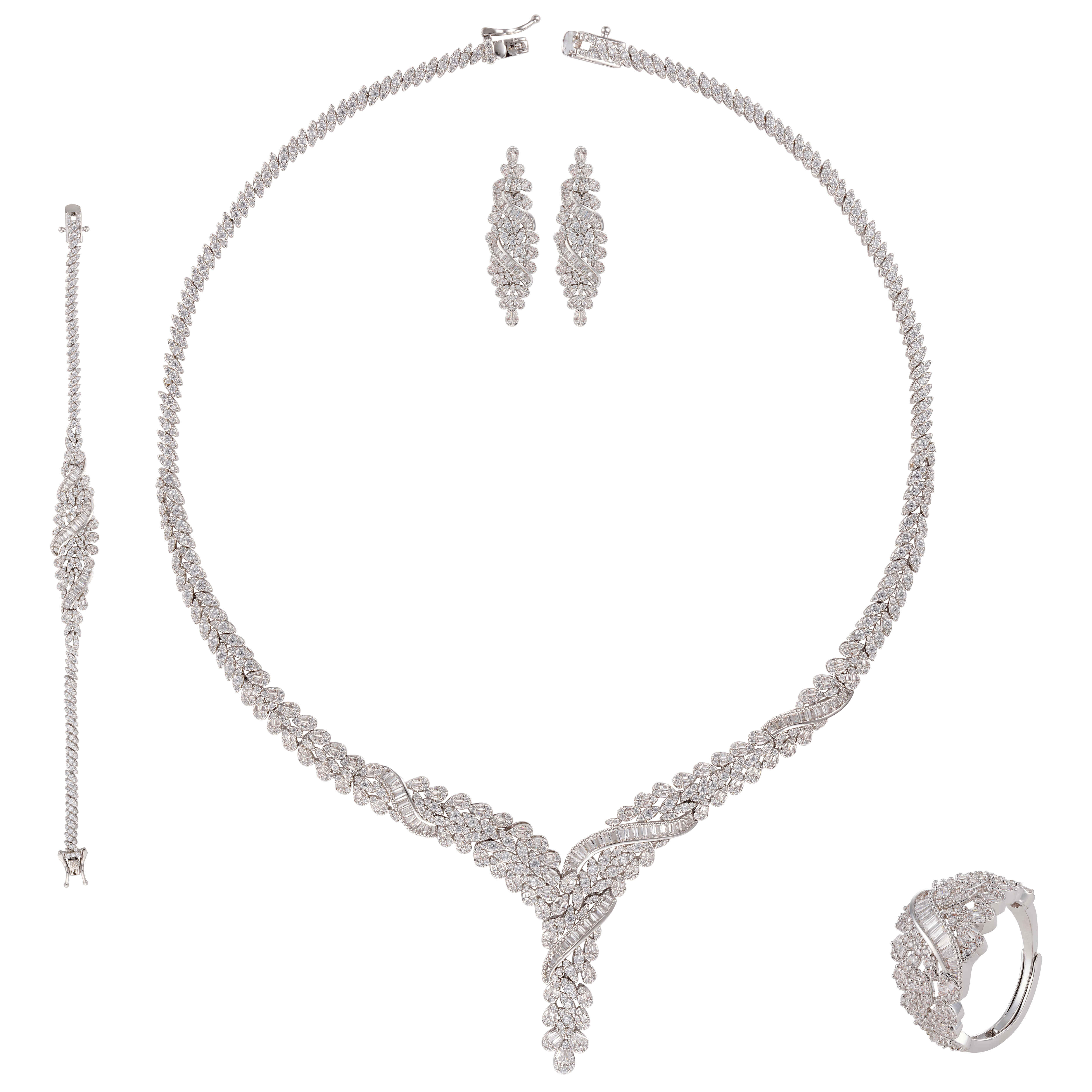 طـــقم - فضي ابيض - 0 image 0