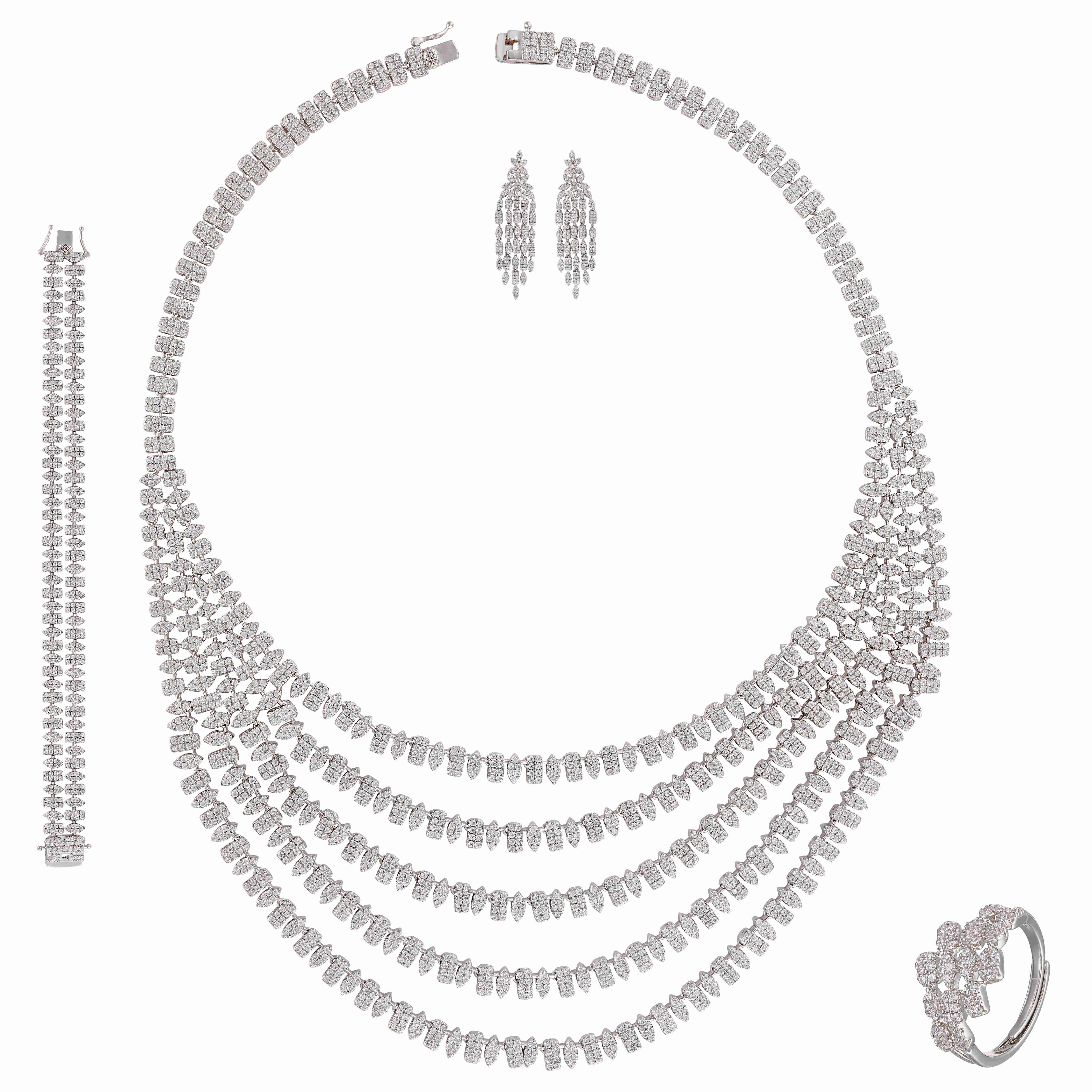 طـــقم - فضي ابيض - 0 image 0