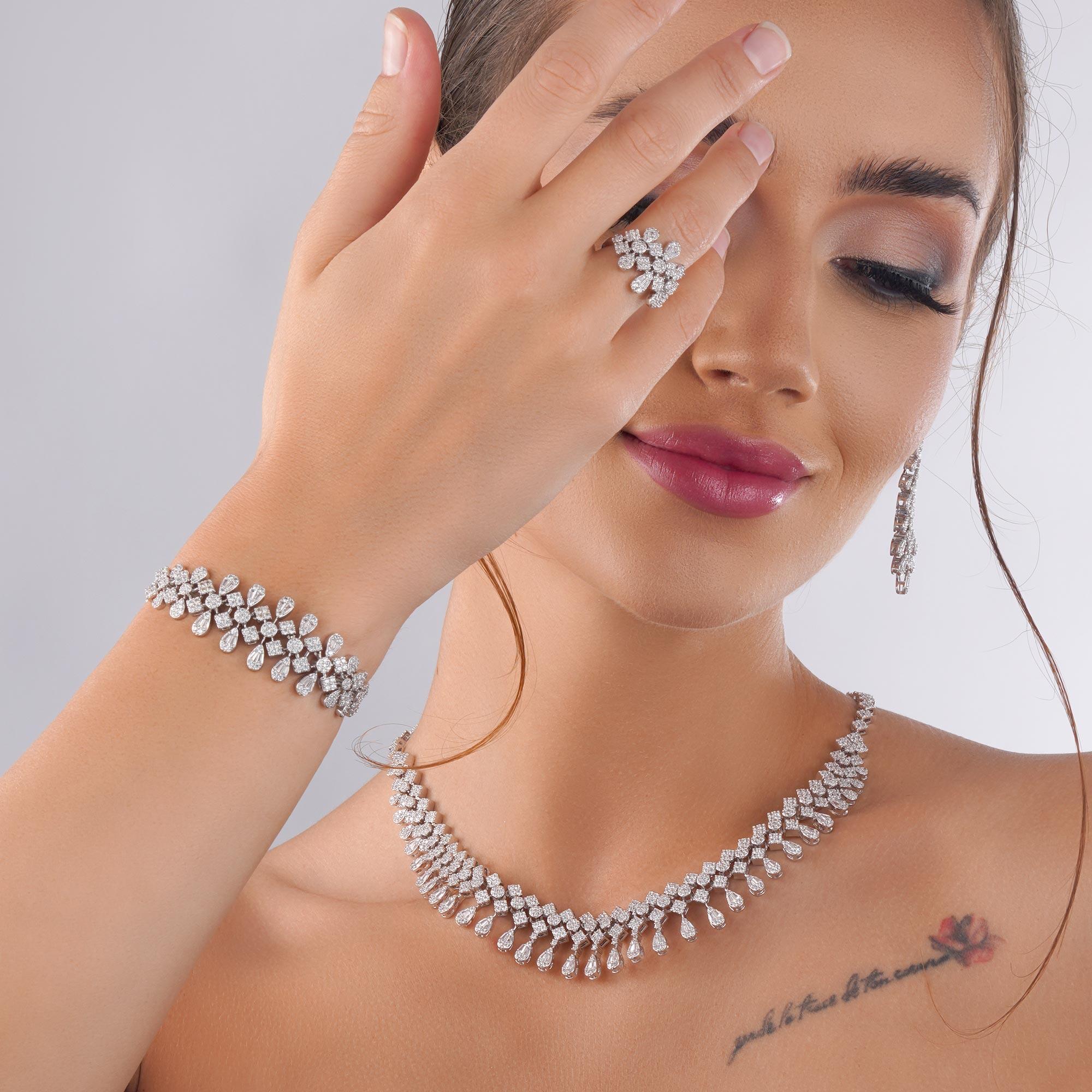 طـــقم - فضي ابيض - 0 image 2