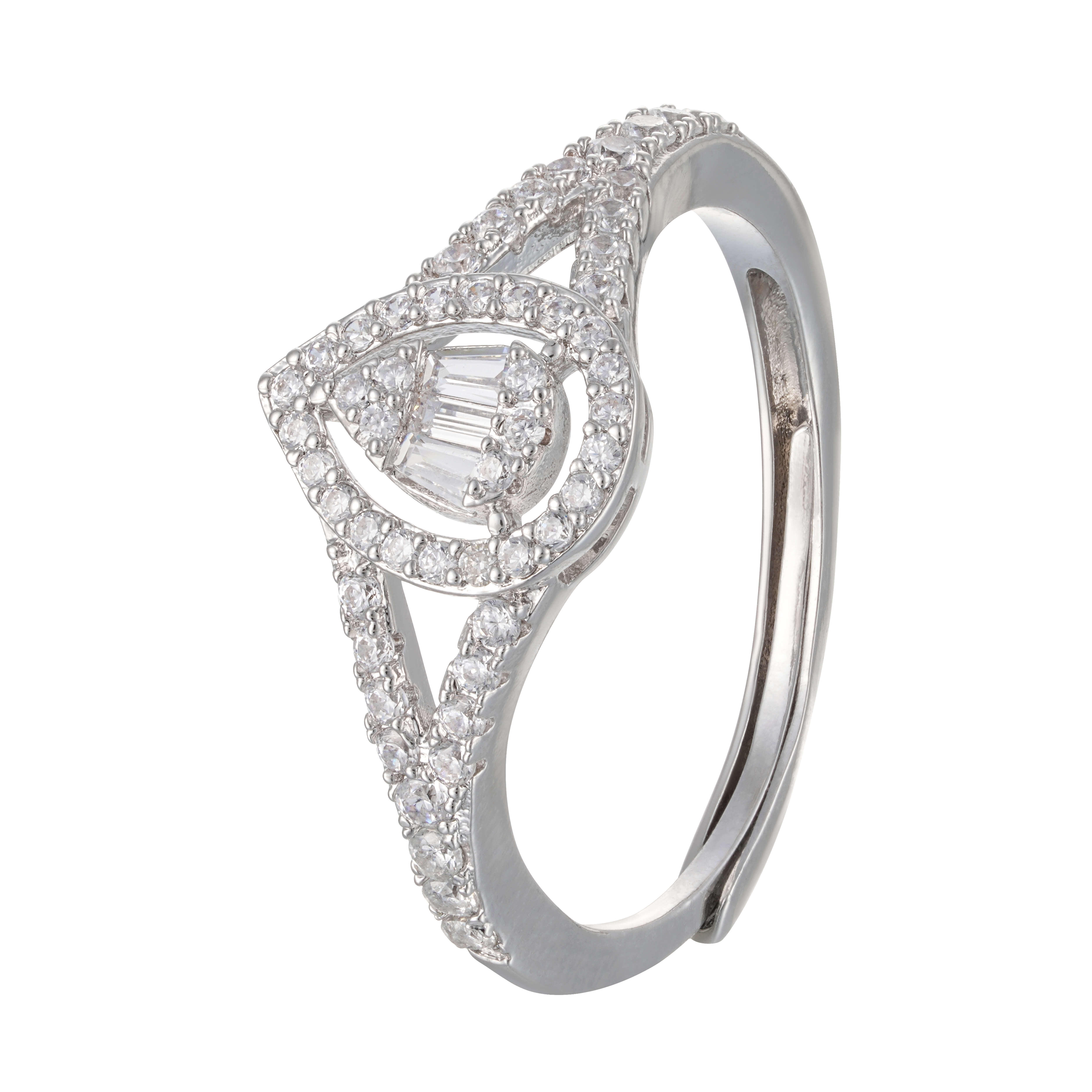 خاتم - فضي ابيض - 0 image 0