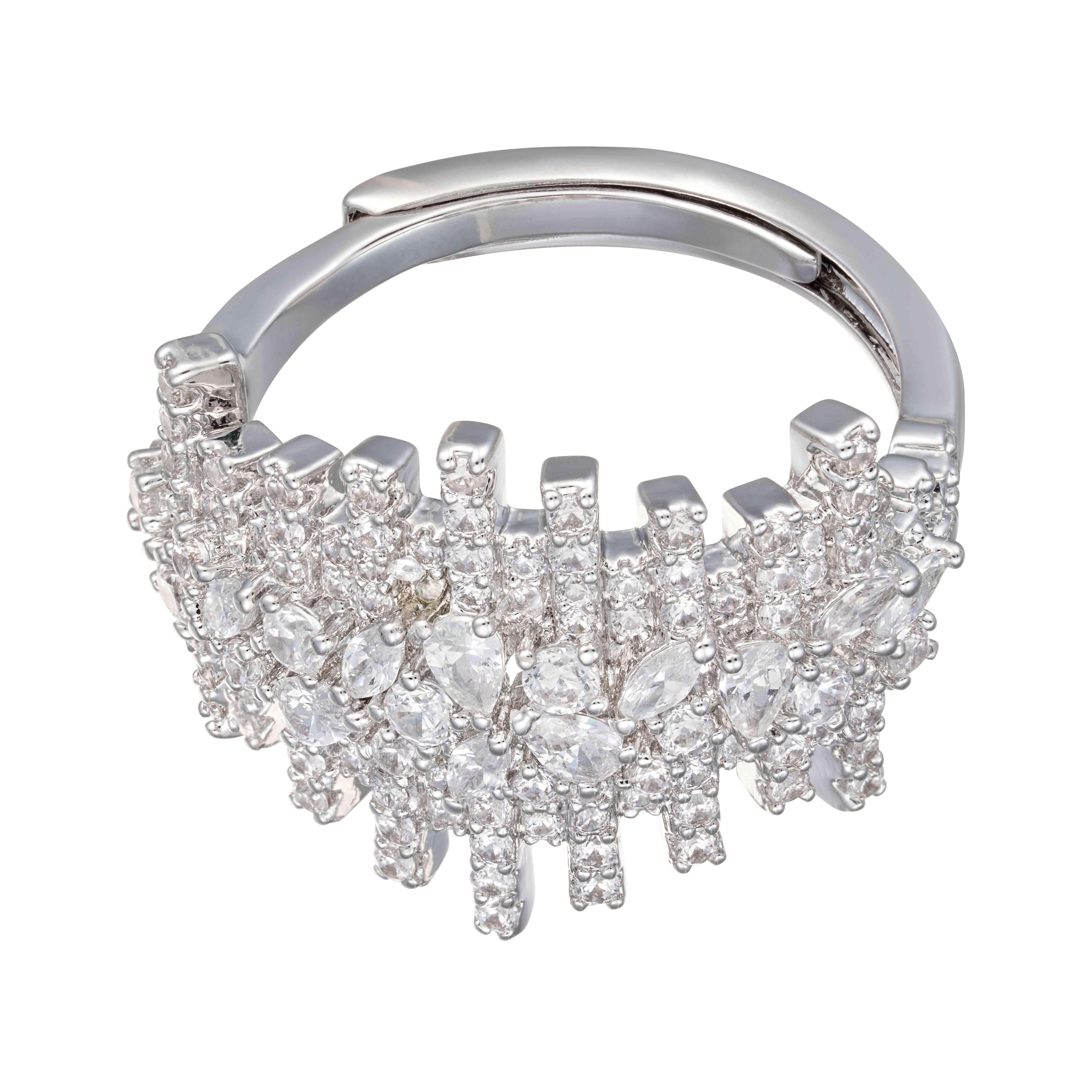 خاتم - فضي ابيض - 0 image 2