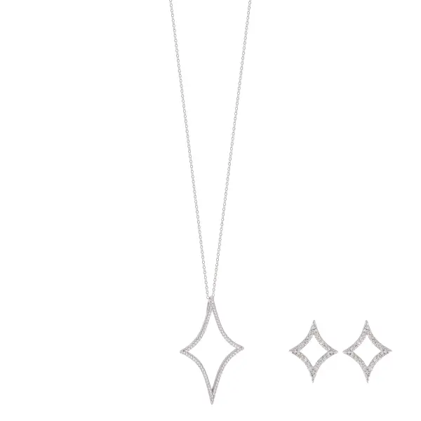 عقد - فضي ابيض - 0 image 0