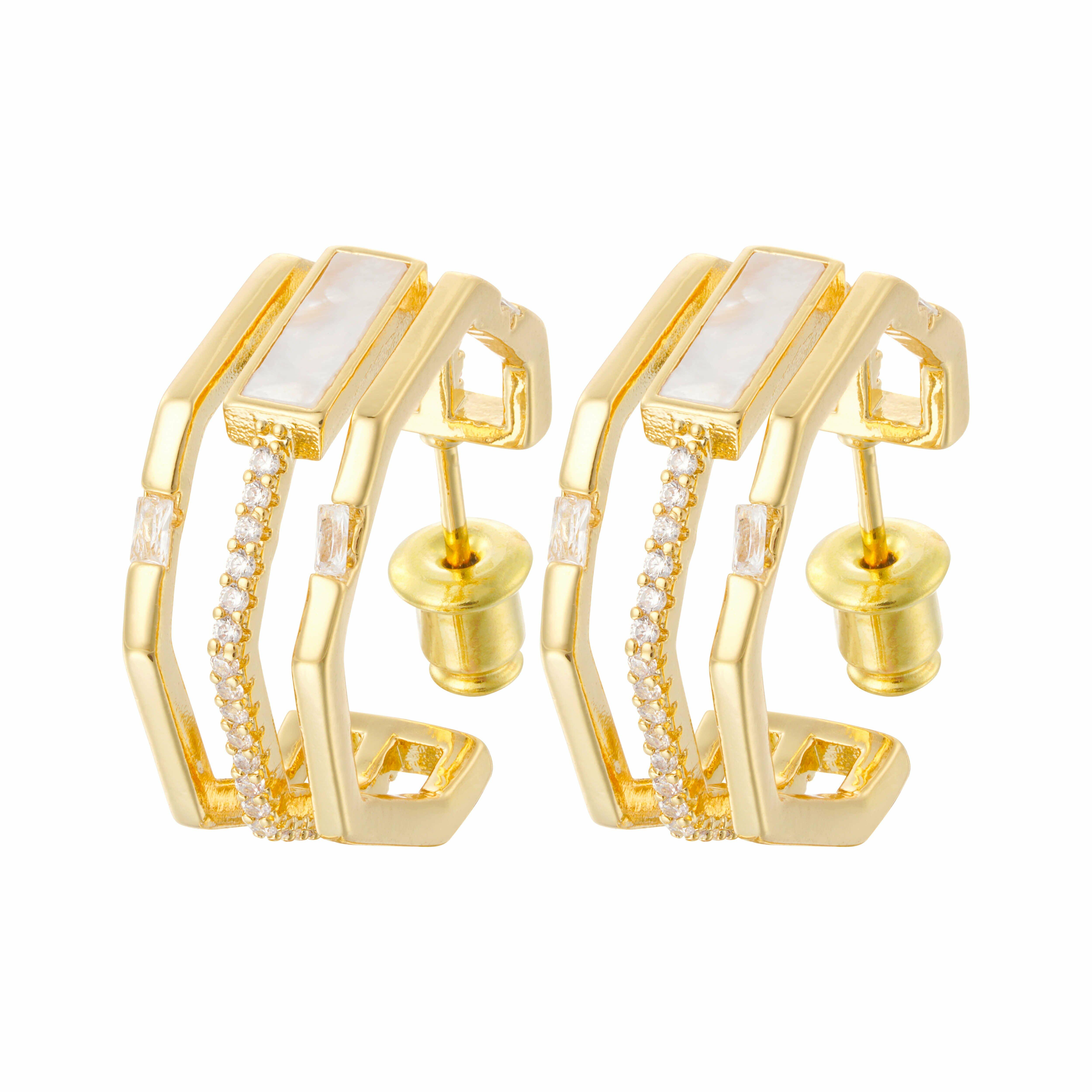 Earrings - OffWhite Gold - 0 image 1