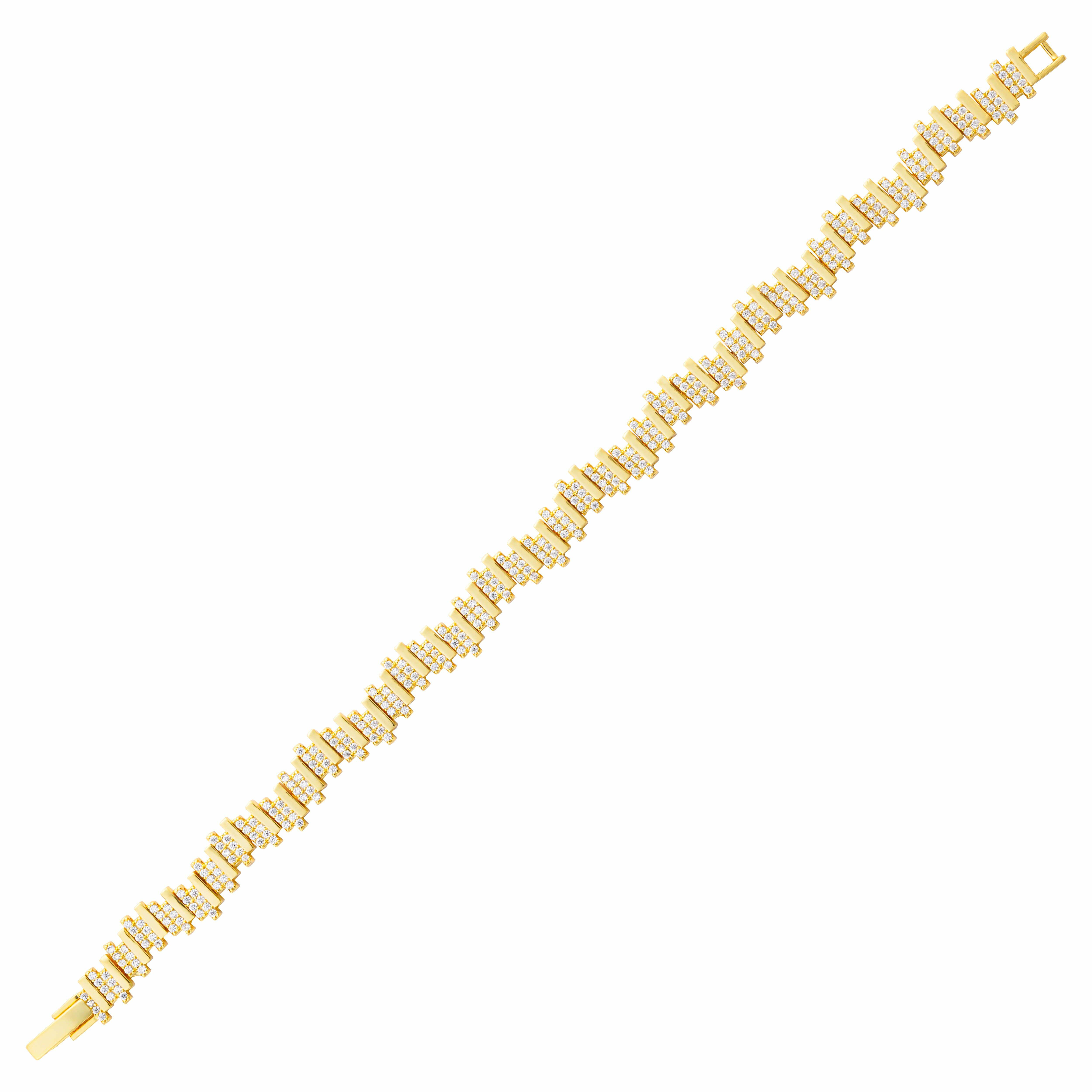 سوار مرصع بخطوط زيركون image 1