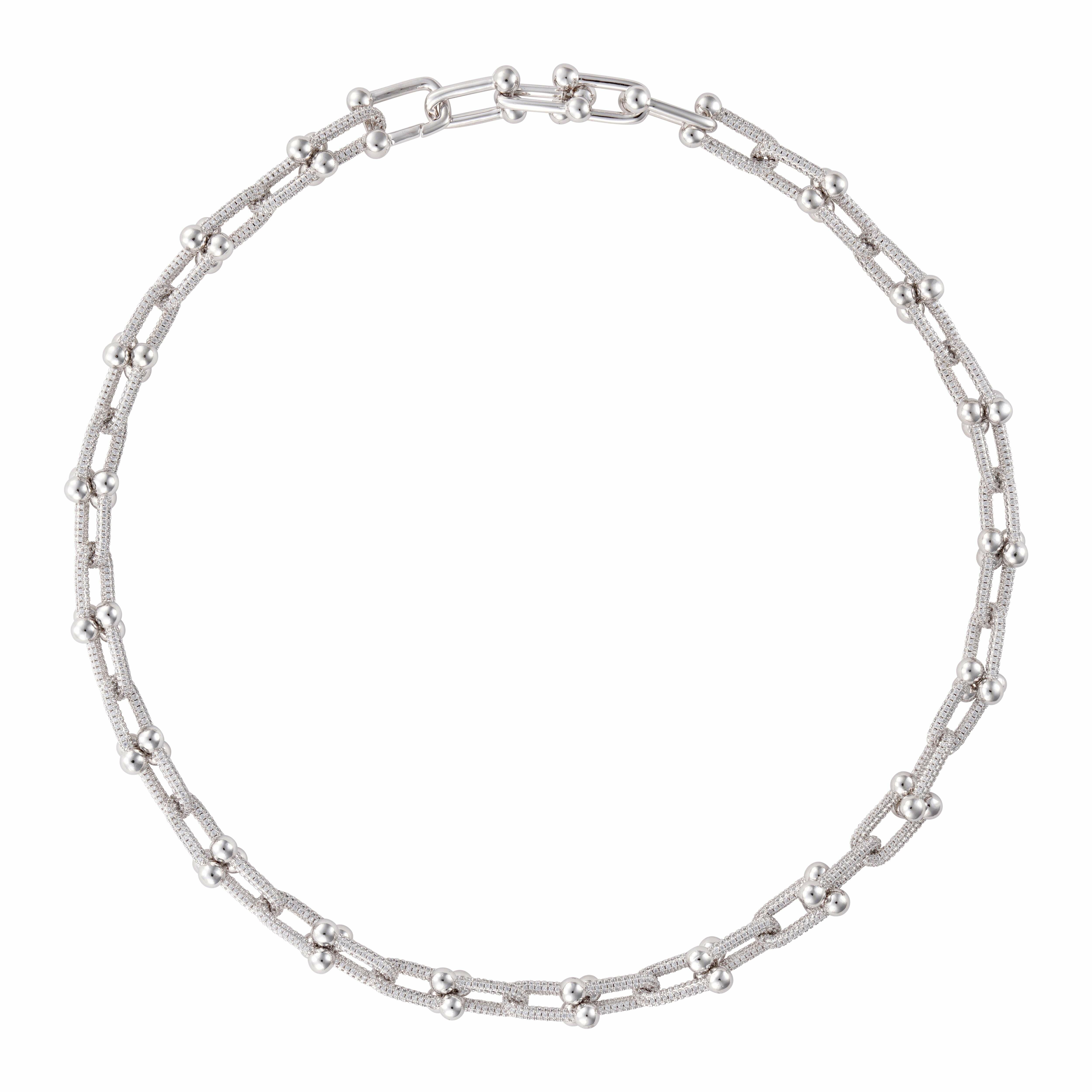 عقد - فضي ابيض - 0 image 0