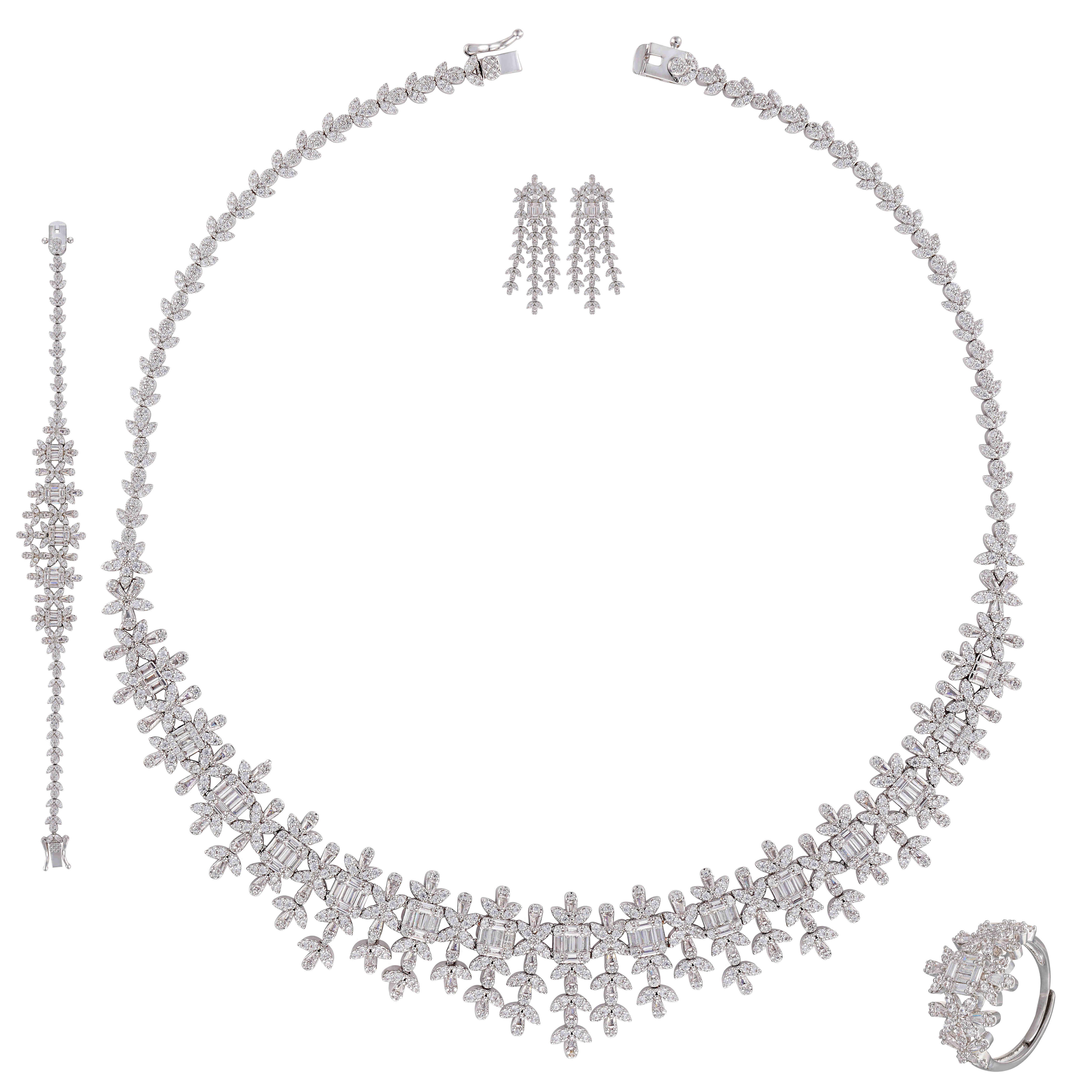 طـــقم - فضي ابيض - 0 image 0