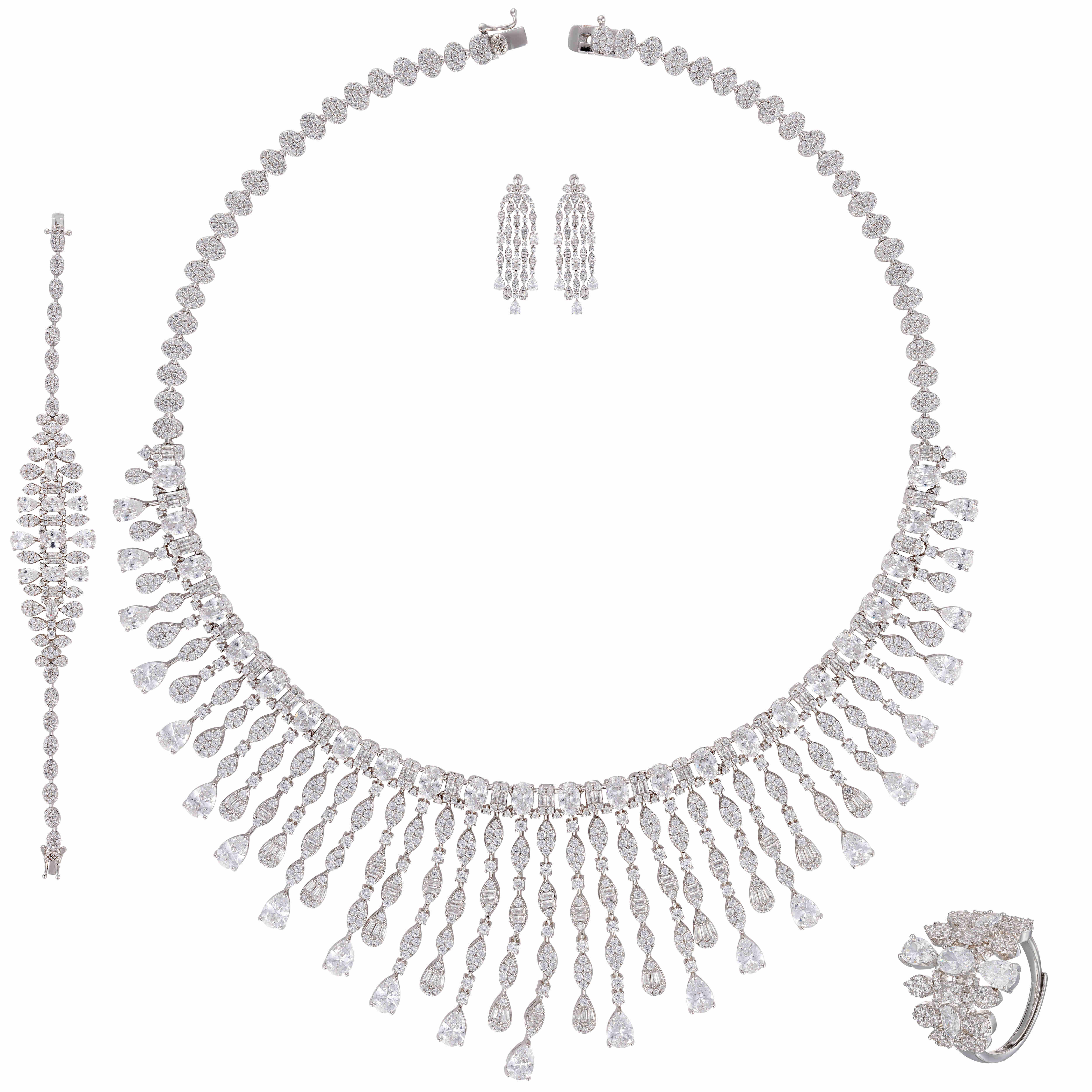 طـــقم - فضي ابيض - 0 image 0