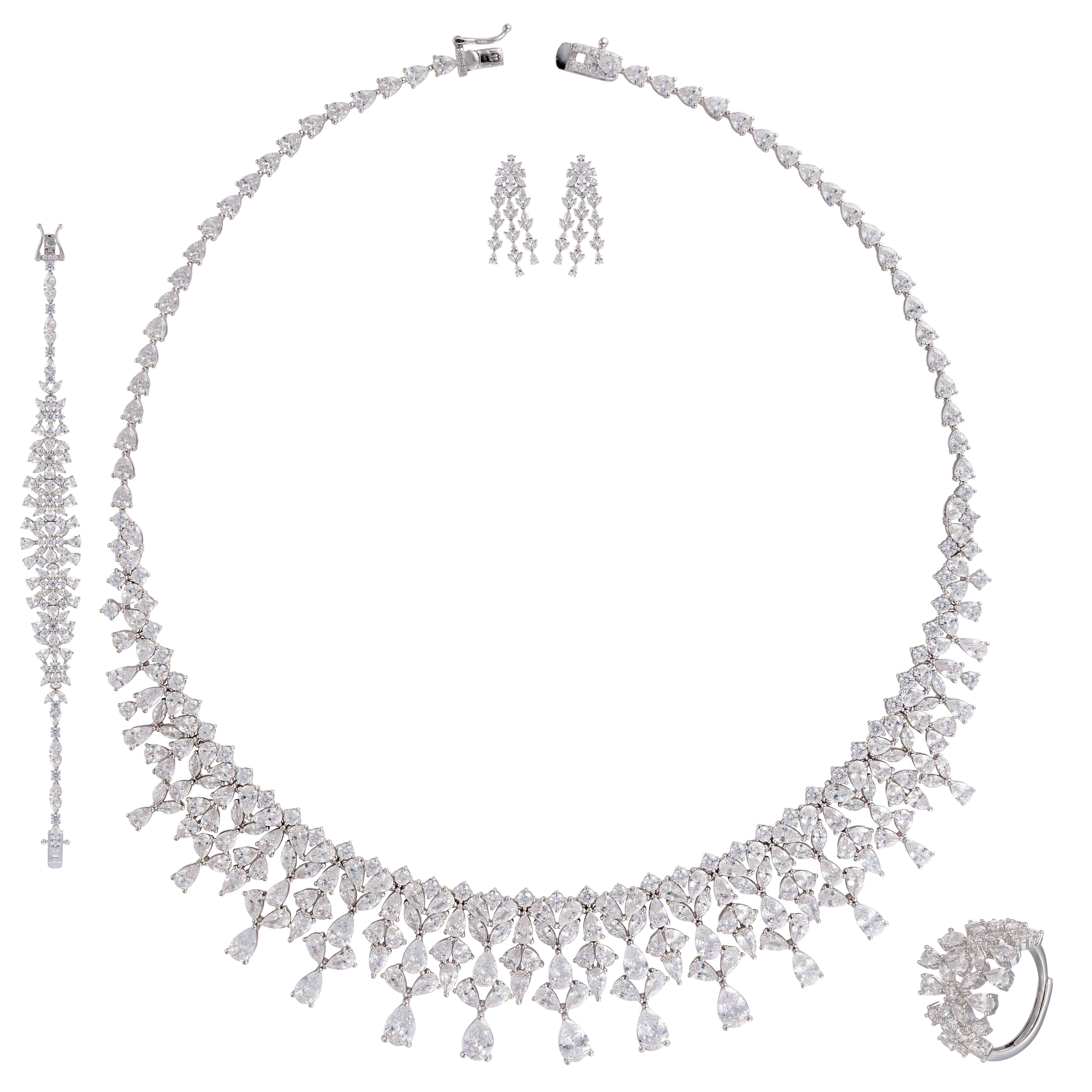 طـــقم - فضي ابيض - 0 image 0